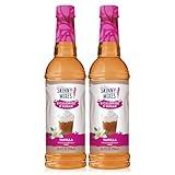 Jordan's Skinny Syrups Sugar Free Coffee Syrup, Vanilla Flavor Drink Mix, Zero Calorie Flavoring for Chai Latte, Protein Shake, Food and More, Gluten Free, Keto Friendly, 25.4 Fl Oz, 2 Pack