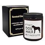 Mancheng-zi Mastiff Dog Candle,Mastiff Gifts for Women,Mastiff Mom Gift,It's not Dog Hair It's Mastiff Glitter Scented Candles