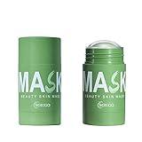 Carlos-CCC Green Tea Purifying Clay Face Mask, Face Moisturizes Oil Control Blackhead Remover Deep Clean Pore Purifying Clay Stick Deep Cleansing Mask, for All Skin Men Women (1PCS Green Tea)