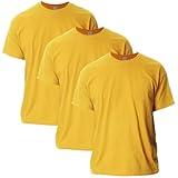 Gildan Adult Ultra Cotton T-Shirt, Style G2000, Multipack, Gold (3-Pack), 2X-Large