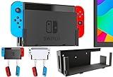 Funturbo Wall Mount for Nintendo Switch, Wall Mount Kit Switch Mounting Bracket Compatible with Nintendo Switch OLED and Original 2-in-1
