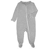 GUISBY Baby Boys One Piece Footies,Rayon Pajamas Zip Front Non-Slip Footed One Piece Jumpsuit