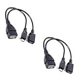 TV xStream [2 Pack] OTG Cable Adapter, 2-1 USB Cable for Firesticks 4K/4K Max/Cube/lite/2nd Gen Fire Stick Storage Expansion, Ethernet USB Port, Micro Power Connection
