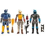 STAR WARS Epic Hero Series Unite The Clans Pack, Paz Vizsla, Mandalorian Warrior, Axe Woves 4-Inch Action Figures, Toys for 4 Year Old Boys & Girls (Amazon Exclusive)