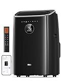 Dreo Portable Air Conditioners, 8,000 BTU Air Conditioner for Bedroom with Drainage-free Cooling, 45dB Quiet, APP/Voice/Remote, 24h Timer with Fan & Dehumidifier, Smart AC Unit for Room Indoors