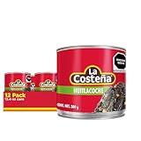 La Costeña Huitlacoche - Traditional Gourmet Mexican Food for Quesadillas, Tacos, Tamale, Umami - Canned Mexican Corn Truffle - Shelf Stable Non Perishable Food Items Ready to Eat - 14.1 oz, 12 Pack