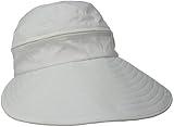 Physician Endorsed Women's Naples Cotton Packable Cap & Visor Sun Hat, Rated UPF 50+ for Max Sun Protection, White, One Size