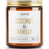 AOOVOO Coconut Vanilla Candles - 9 oz Scented Candles, Aromatherapy Candle, Soy Candle for Home Scented