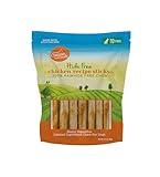 Canine Naturals Chicken Recipe Chew - Rawhide Free Dog Treats - Made From USA Raised Chicken - All-Natural and Easily Digestible - 10 Count of 5 Inch Stick