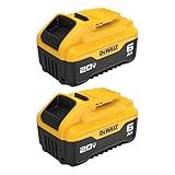 DEWALT 20V MAX 6 Ah Lithium Ion Battery 2-Pack (DCB206-2)