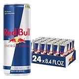 Red Bull Energy Drink with 80mg Caffeine plus Taurine & B Vitamins, 8.4 Fl Oz, Pack of 24 Cans