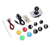 YYOYY Arcade Game Joystick Kits, 8?Way Joystick, Delay USB Encoder & 10 Buttons Arcade Game DIY Kits Parts for MAME, DIY Arcade Joystick & Buttons Kit for Arcade Machines(Mixed
