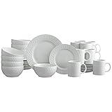 Pfaltzgraff Sylvia 32 Piece Dinnerware Set, Service for 8, White