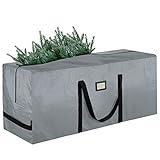 BALEINE 7.5 ft Christmas Tree Storage Bag, Heavy Duty Extra Large Artificial Christmas Tree Bag with Reinforced Handles and Dual Zippers Wide Opening (Gray, 7.5 ft)