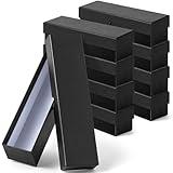 Teling 8 Pcs Coin Storage Box 2x2inch Coin Box Coin Holders Coin Boxes for Collectors Coin Collecting Supplies Coin Holders for Collectors Coin Collection Cardboard(Black)