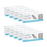 50,000 Staples - 1/4 Inch Length, 210 per Strip, Jam-Free Chisel Point, 10 Boxes of 5,000, Fits Standard Staplers