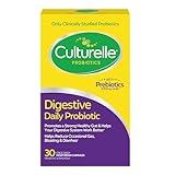 Culturelle Daily Probiotic Capsules For Men & Women, Most Clinically Studied Probiotic Strain, Digestive & Gut Health, Supports Occasional Diarrhea, Gas & Bloating, 1 Month Supply, 30 CT