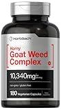 Horbäach Horny Goat Weed Complex | 10,340 mg | 180 Capsules | Vegetarian, Non-GMO, and Gluten Free Formula with Tribulus, Maca, Yohimbe, and L-Arginine