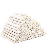 MON2SUN Dog Rawhide Twist Sticks Natural 5 Inch Thin Sticks Rawhide Chews Treats for Puppy and Small Dogs 120 Count