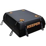 Keeper 15 Cubic Feet Weatherproof Rooftop Cargo Bag, Rooftop Cargo Carrier Bag, for All Vehicle Roof Racks