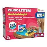 PlayShifu Educational Word Game-Plugo Letters Kit+App with 9 Learning Games, STEM Toy Gifts for Kids Age 4-8 Phonics, Spellings & Grammar 48 Alphabet Tiles Works with tabs/mobiles Packaging May Vary