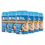 Gerber Toddler Food, Multigrain Banana Apple Strawberry Cereal, 8g Whole Grains, Iron, Zinc & Vitamin B12, Toddler Cereal, 6-Pack