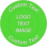 SHISANYI 100 Custom Plastic Poker Chips Personalized Image or Text,Put Design on a Chip,Set for Bar Tokens,Party,Memorial Day,Wedding (Green)