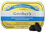 GRETHER'S Pastilles Classic Blackcurrant Natural Remedy Dry Mouth Relief - Soothing Throat & Healthy Voice - Long-Lasting Flavor, Gift for Singers - 1-Pack - 2.1 oz.