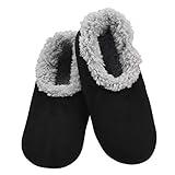 Snoozies Womens Slippers Size 8 - Soft Slippers for Women Indoor - Washable Womens Slipper Socks - Womens Sock Slippers