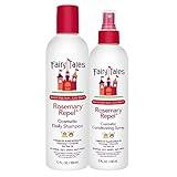 Fairy Tales Rosemary Repel Shampoo, 12 fl oz. & Conditioning Spray, 8 fl oz. Duo Kids Like the Smell, Lice Do Not