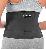 MUELLER Sports Medicine Adjustable Back Brace, Back Pain Relief Support for Men and Women, Ideal for Upper and Lower Back Pain, Sciatica, Scoliosis, Black, One Size