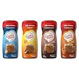 Nestle Coffee mate Flavored Creamer 4 Pack Variety Pack (15 oz bottles) - Chocolate Crème, French Vanilla, Hazelnut, Caramel Latte