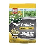 Scotts Turf Builder Weed & Feed3, Weed Killer Plus Lawn Fertilizer, Controls Dandelion and Clover, 5,000 sq. ft., 14.29 lbs.