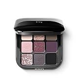 KIKO Milano Glamour Multi Finish Eyeshadow Palette 04 | Palette With 9 Eyeshadows In Different Finishes