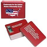 US Citizenship Flash Cards,Naturalization Test Study American Civics 100 USCIS Questions and Answers Flashcards,Citizenship Flash Cards for The US Citizenship Naturalization Test