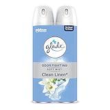 Glade Air Freshener Room Spray, Clean Linen Scent, Odor Fighting to Deliver Long Lasting Freshness, 8 Oz, 2 Count