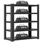 Garage Storage Shelves,72"*35.4"*15.7"Garage Shelving 2000lbs Heavy Duty Adjustable Steel Shelves 5 Tier Metal Shelf Organizer Storage Racks Tool Shelf and Industrial Shelving Warehouse Garage Unit