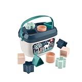 Fisher-Price Stacking Toy Baby’s First Blocks Set of 10 Shapes for Sorting Play for Infants Ages 6+ Months, Navy Fawn​