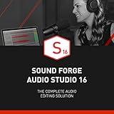 SOUND FORGE Audio Studio 16 - The complete solution for recording, audio editing, restoration and mastering in one | Audio Software | Music Program | for Windows 10/11 [PC Online code]