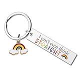 LKBVUG Gifts for Lesbians Girlfriends LGBT Wedding Gifts for Women Men Gay Lesbian Pride Stuff Rainbow Sweetest Day Christmas Birthday Gift for Her Him Stocking Stuffers Keychains