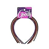 Goody Ouchless Shoestring Headbands, 5 Ct, Assorted Colors, Stylish & Lightweight Thin, Damage-Free Fabric Headbands for Women & Men, All-Day Comfort, For All Occasions, All Hair Types