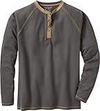 Legendary Whitetails Men's Standard Recluse Henley, Charcoal, Medium