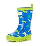 Hatley Boy's Printed Rain Boots Raincoat, Dinosaur Menagerie, 3 Big Kid