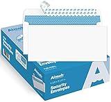 Aimoh 500#10 Security Self Seal Envelopes, Windowless, Premium Security Tint Pattern, Ultra Strong Quick Seal Closure, EnveGuard, Size 4-1/8 x 9-1/2", White, 24LB, 500 Count(34010)