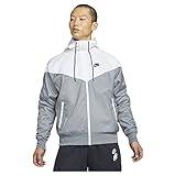 Nike Mens Lighweight Hooded Windbreaker Jacket White S