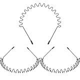 WILLBOND Hairband, 3 Pack Metal Headband for Men Unisex, Wavy Wired Zigzag Spring Sports Fashion Headwear, Non Slip Hair Hoop, Hair Accessories