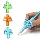 KOABBIT Pencil gripper kids/toddler handwriting aid tools for beginners,Pencil Holder for preschooler 2-4 Years learning to Write for Children's Training Pen Holding Posture Correction Tools(3 PACK)