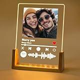 BCCPNL Personalized Spotify Plaque - Custom Christmas Gifts for Women & Men. Choose Your Photo & Song for Unique Gifts for Couples, Boyfriend, or Girlfriend.Decorative Signs & Plaques.