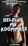 Helping My Roommate: Straight to Gay MM Erotica