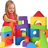 LOLO TOYS Large Building Foam Blocks for Toddlers – Giant Jumbo Big Building Blocks (30 Pieces)